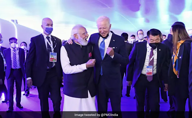 Prime Minister Narendra Modi meets President Biden in New Delhi
